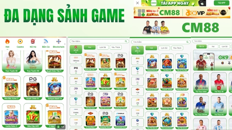 Khám phá hệ sinh thái giải trí chuyên nghiệp tại CM88